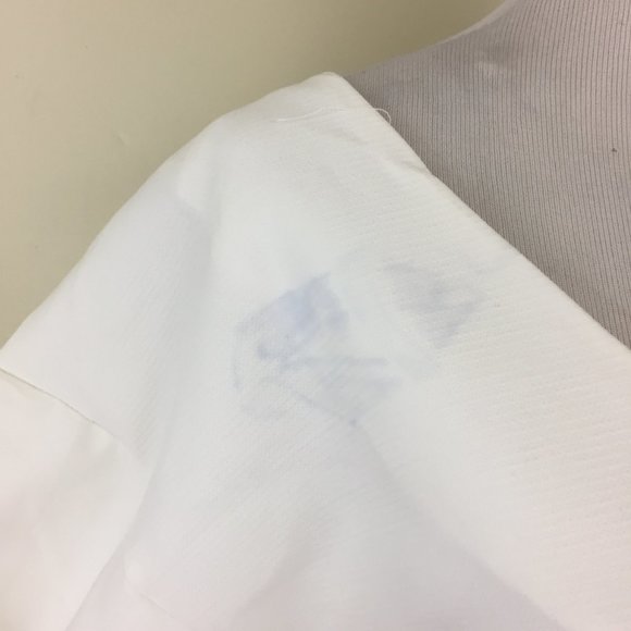 NWOT TOPSHOP White Silver Studded Back Dolman Short Sleeve Shirt - Picture 8 of 14